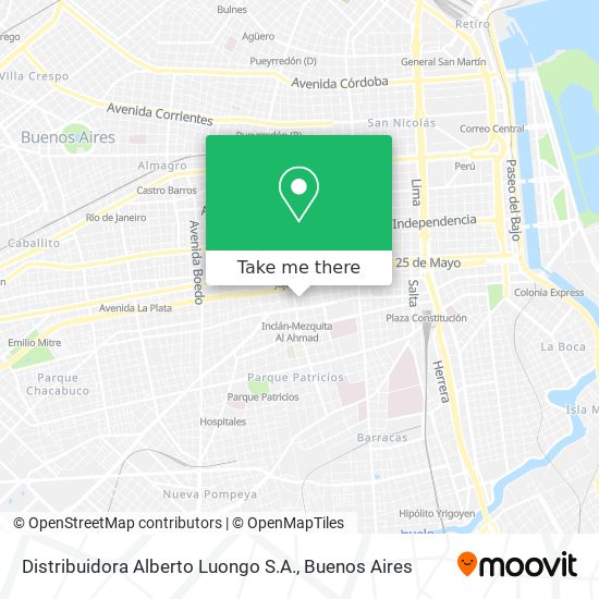 Distribuidora Alberto Luongo S.A. map