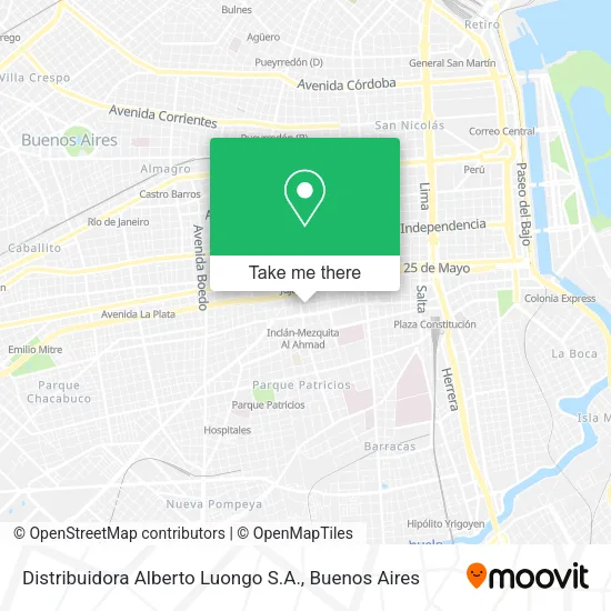 Mapa de Distribuidora Alberto Luongo S.A.