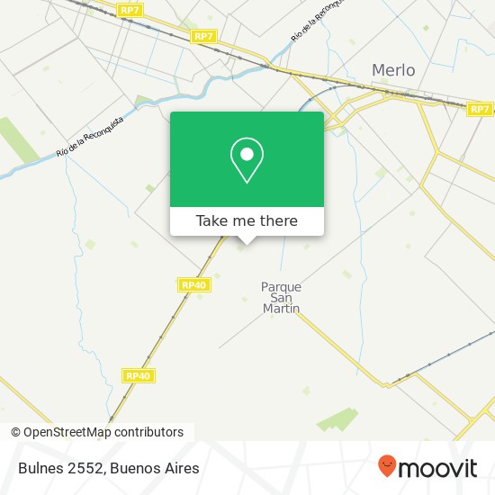 Bulnes 2552 map