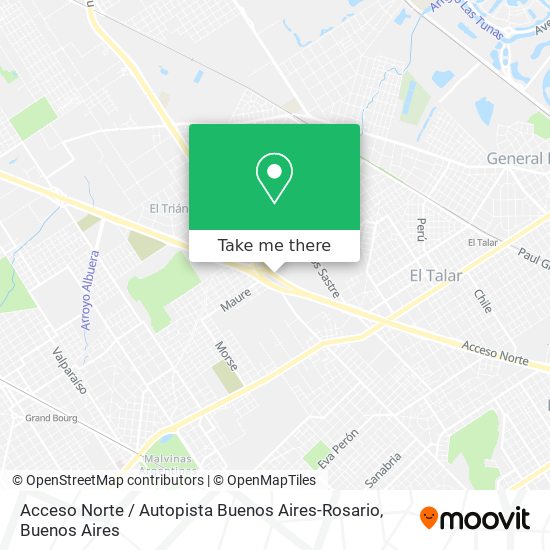 Acceso Norte / Autopista Buenos Aires-Rosario map