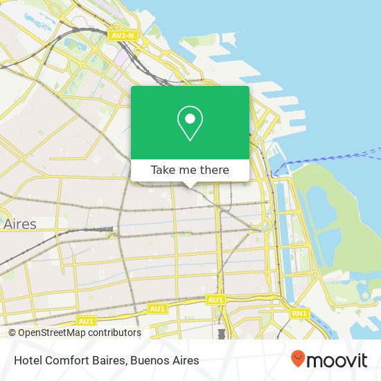 Mapa de Hotel Comfort Baires