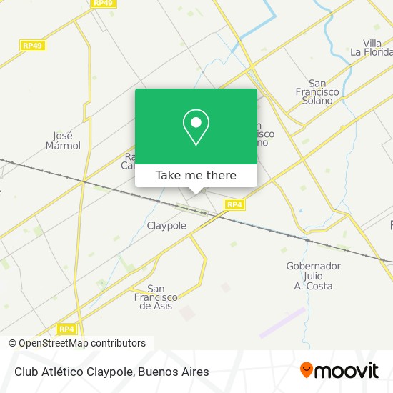 Club Atlético Claypole map