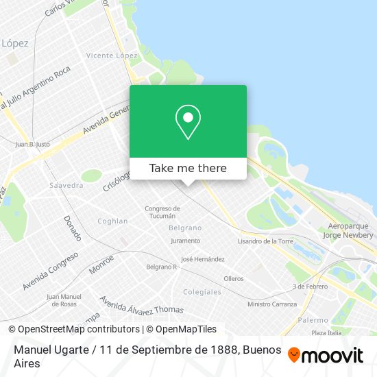 Mapa de Manuel Ugarte / 11 de Septiembre de 1888