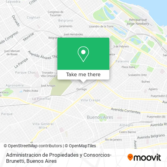 Mapa de Administracion de Propiedades y Consorcios-Brunetti