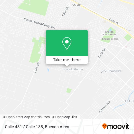 Calle 481 / Calle 138 map