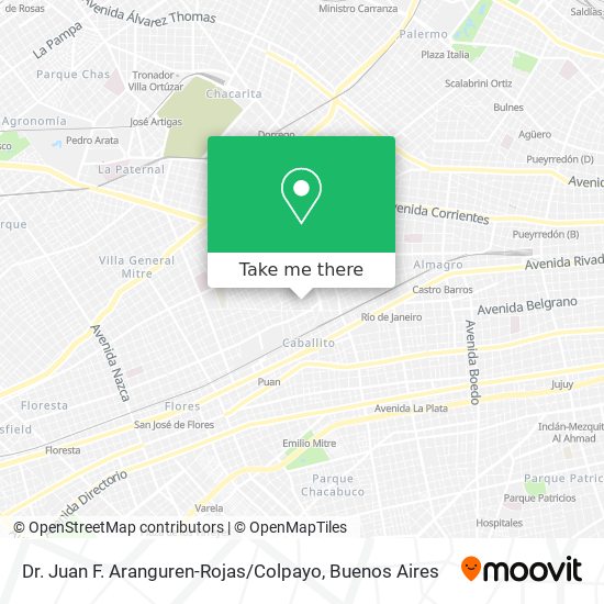 Mapa de Dr. Juan F. Aranguren-Rojas / Colpayo