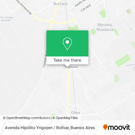 Mapa de Avenida Hipólito Yrigoyen / Bolívar