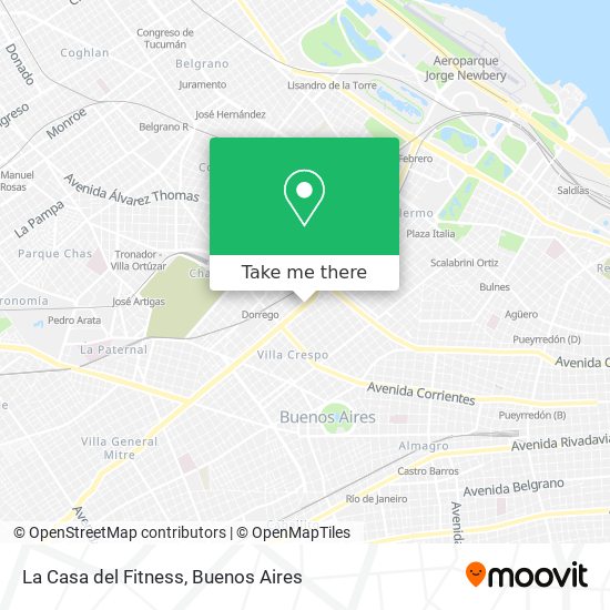 La Casa del Fitness map
