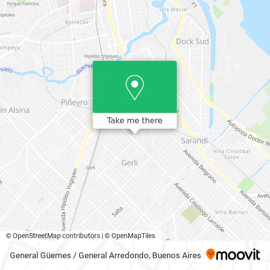 Mapa de General Güemes / General Arredondo