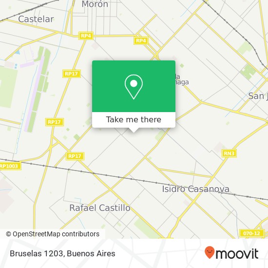 Bruselas 1203 map