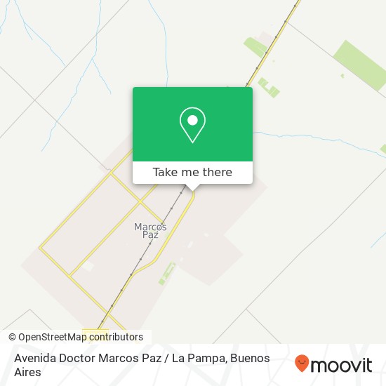 Mapa de Avenida Doctor Marcos Paz / La Pampa