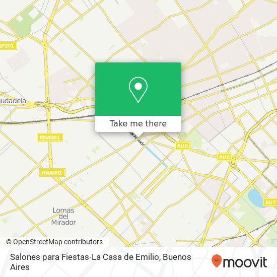 Salones para Fiestas-La Casa de Emilio map