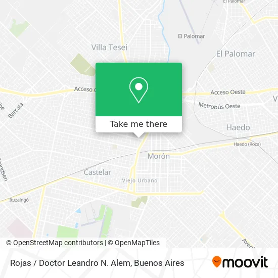 Rojas / Doctor Leandro N. Alem map