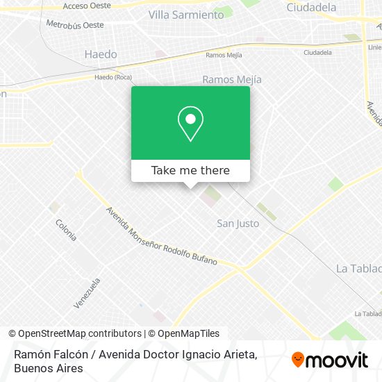 Ramón Falcón / Avenida Doctor Ignacio Arieta map