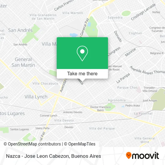 Nazca - Jose Leon Cabezon map