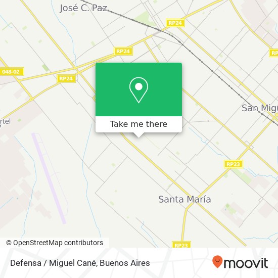 Mapa de Defensa / Miguel Cané