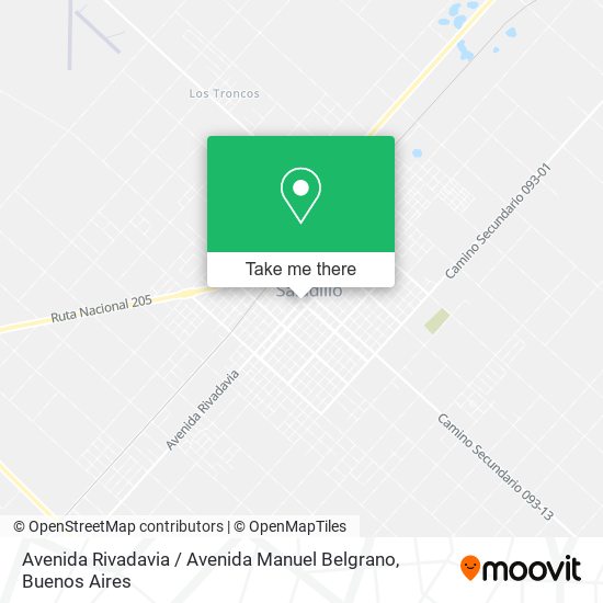 Mapa de Avenida Rivadavia / Avenida Manuel Belgrano