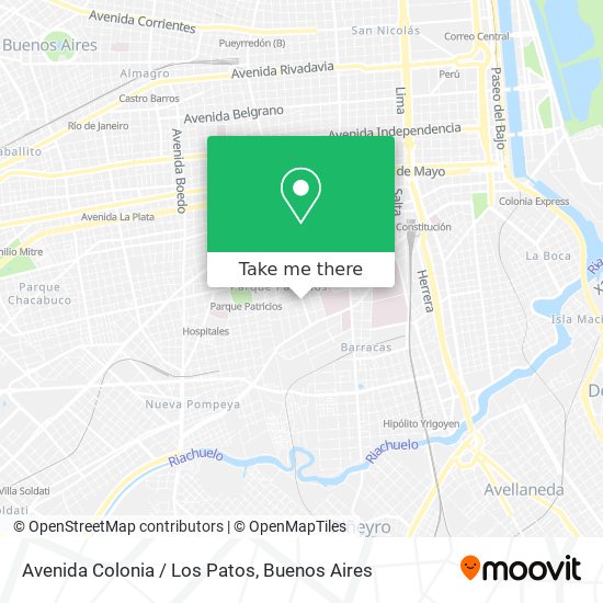 Avenida Colonia / Los Patos map