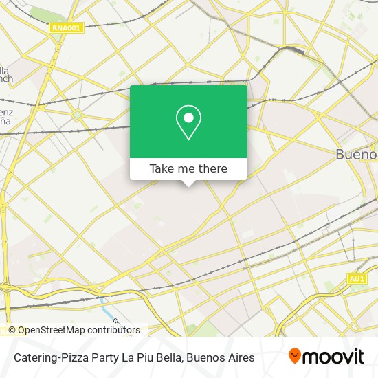 Catering-Pizza Party La Piu Bella map