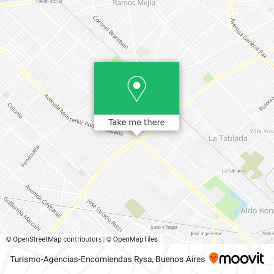 Turismo-Agencias-Encomiendas Rysa map