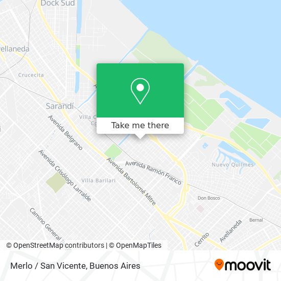 Merlo / San Vicente map