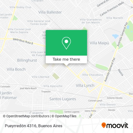 Pueyrredón 4316 map