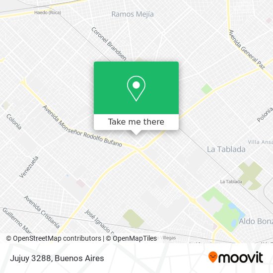 Jujuy 3288 map