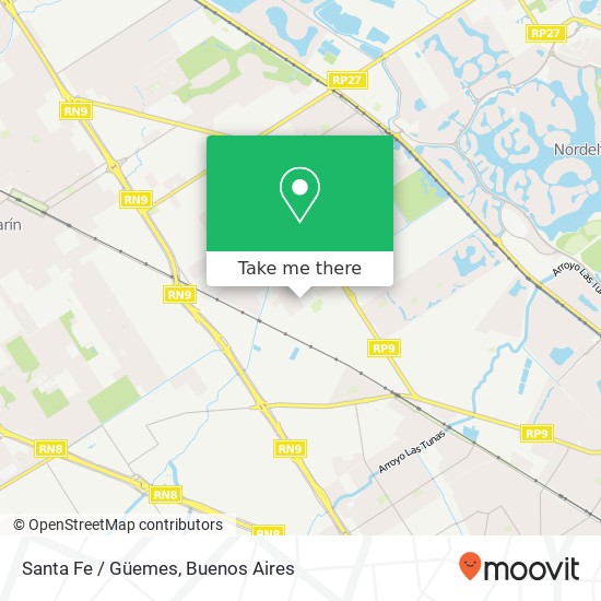 Santa Fe / Güemes map