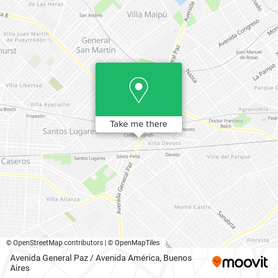 Avenida General Paz / Avenida América map