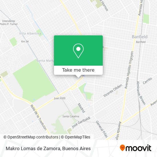 Makro Lomas de Zamora map