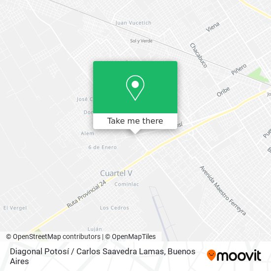 Mapa de Diagonal Potosí / Carlos Saavedra Lamas