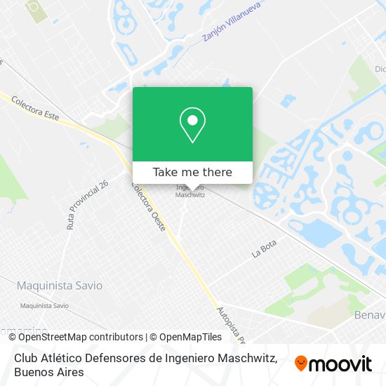 Club Atlético Defensores de Ingeniero Maschwitz map