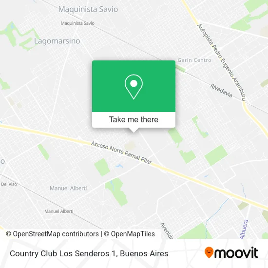 Mapa de Country Club Los Senderos 1