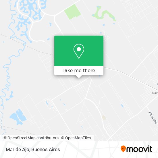 Mapa de Mar de Ajó