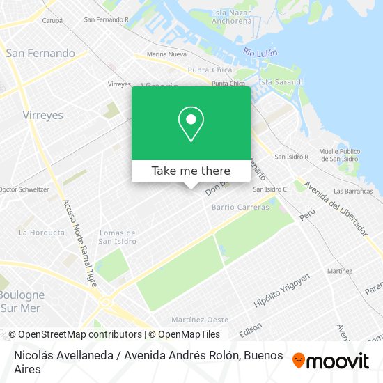 Nicolás Avellaneda / Avenida Andrés Rolón map