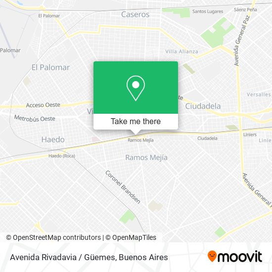 Avenida Rivadavia / Güemes map