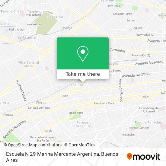 Mapa de Escuela N 29 Marina Mercante Argentina