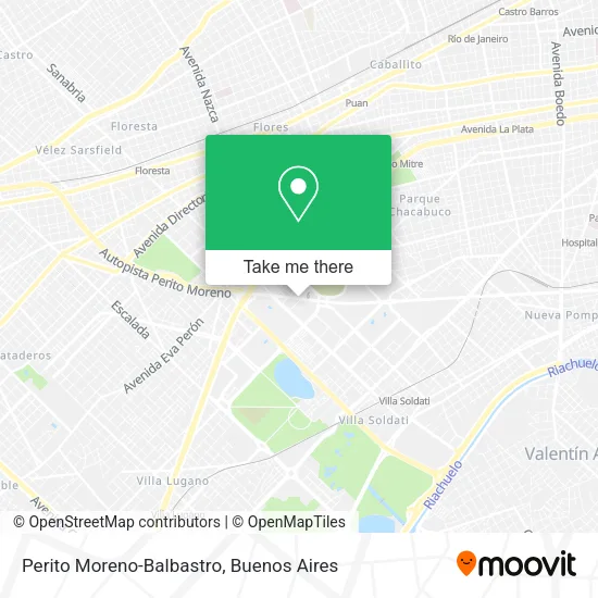 Perito Moreno-Balbastro map