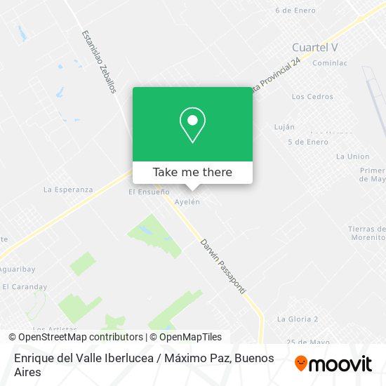 Enrique del Valle Iberlucea / Máximo Paz map