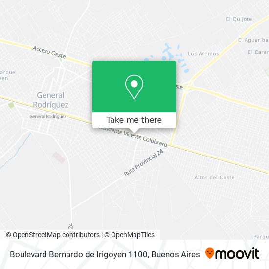 Boulevard Bernardo de Irigoyen 1100 map