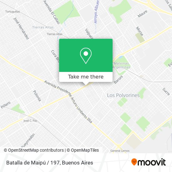 Batalla de Maipú / 197 map