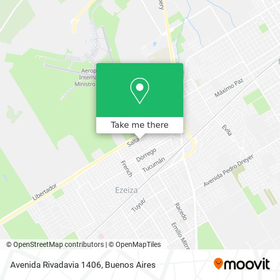 Avenida Rivadavia 1406 map