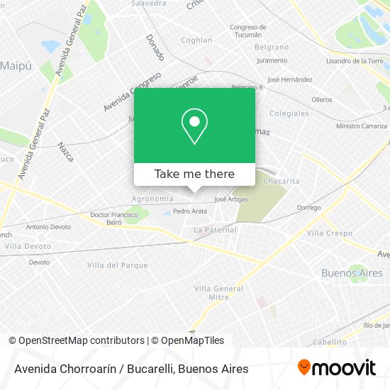 Mapa de Avenida Chorroarín / Bucarelli