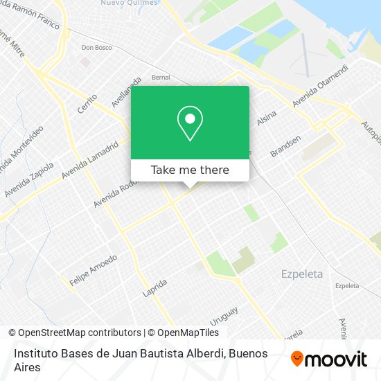 Instituto Bases de Juan Bautista Alberdi map