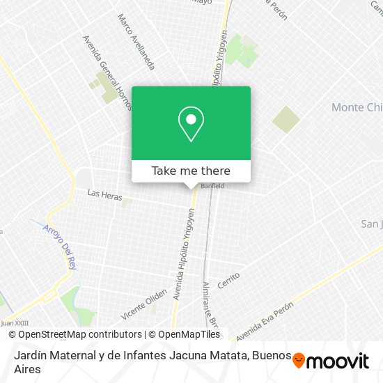 Mapa de Jardín Maternal y de Infantes Jacuna Matata