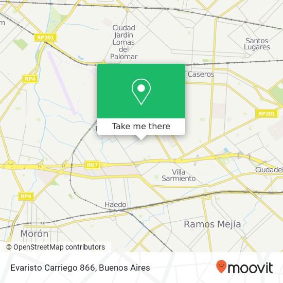 Evaristo Carriego 866 map