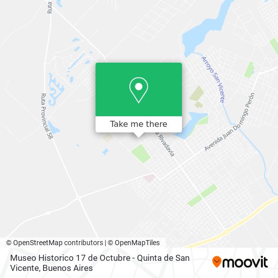 Museo Historico 17 de Octubre - Quinta de San Vicente map