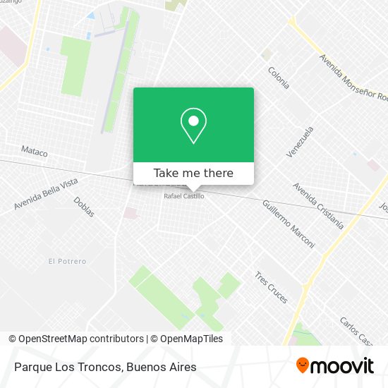 Parque Los Troncos map