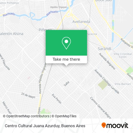 Centro Cultural Juana Azurduy map