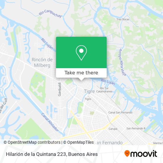 Hilarión de la Quintana 223 map